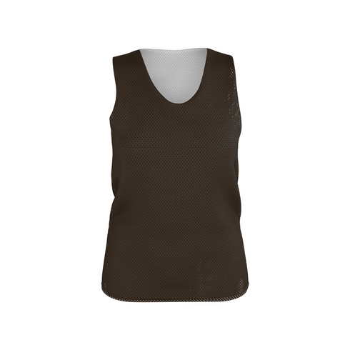 Badger Sport Womens Reversible Mesh Tank (A00134-056904), Color 'Brown/White'